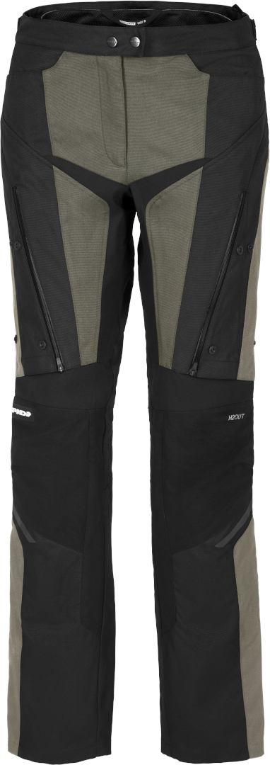 Spidi 4 Season Evo H2Out Damen Motorrad Textilhose, schwarz-grün, Größe XS, schwarz-grün, Größe XS