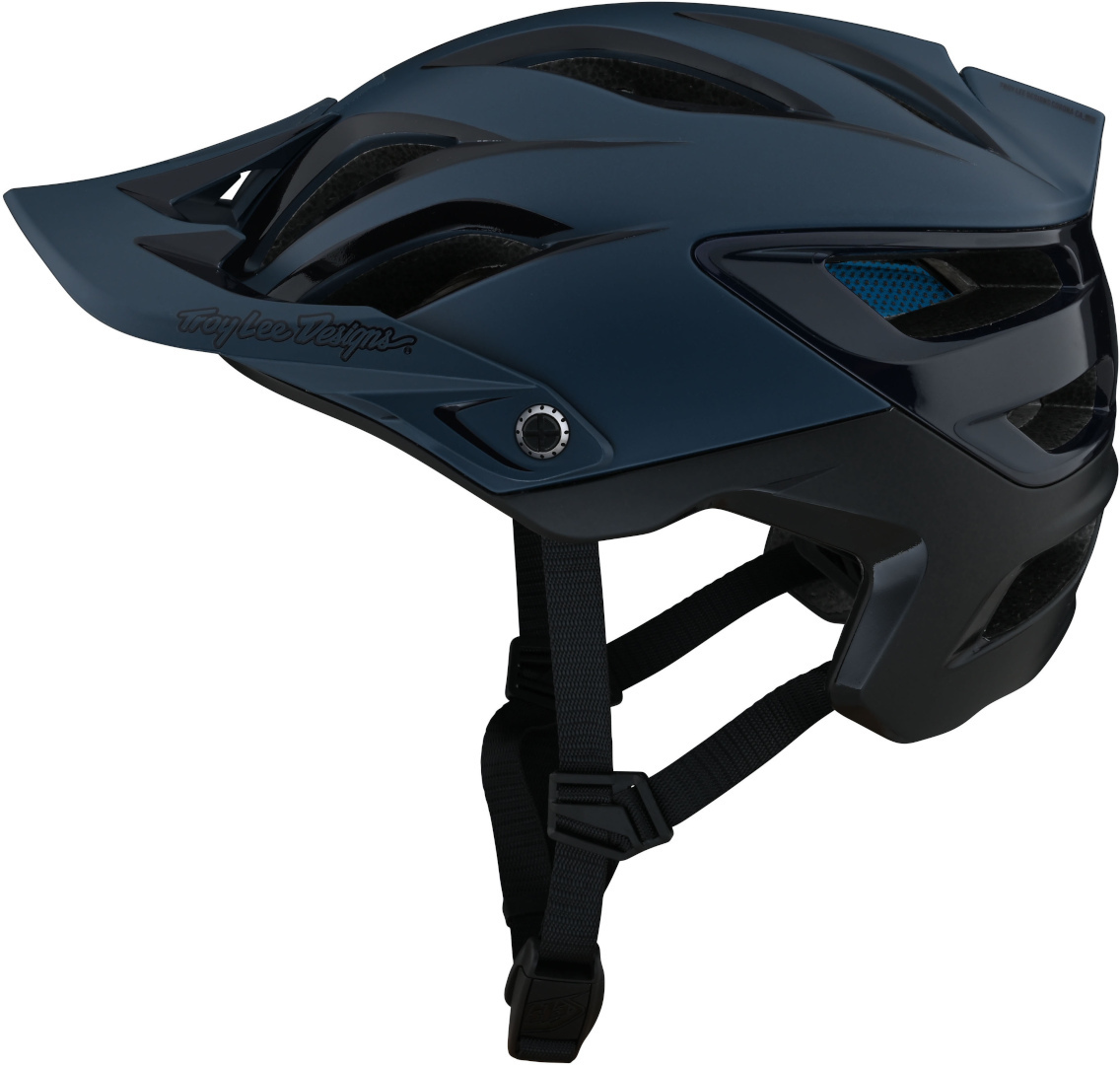 Troy Lee Designs A3 Uno MIPS Bicycle Helmet, black-blue, Size XS S, black-blue, Size XS S