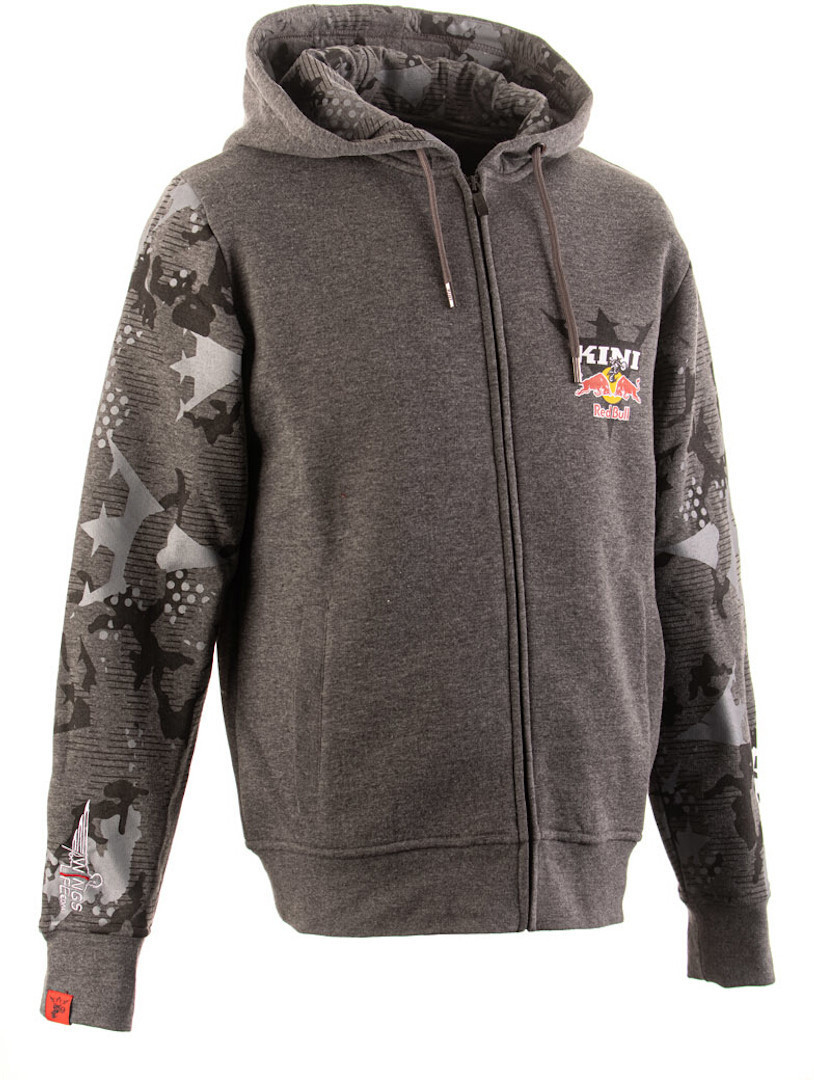 Kini Red Bull Urban Camo Zip Hoodie, grau, Größe 2XL, grau, Größe 2XL