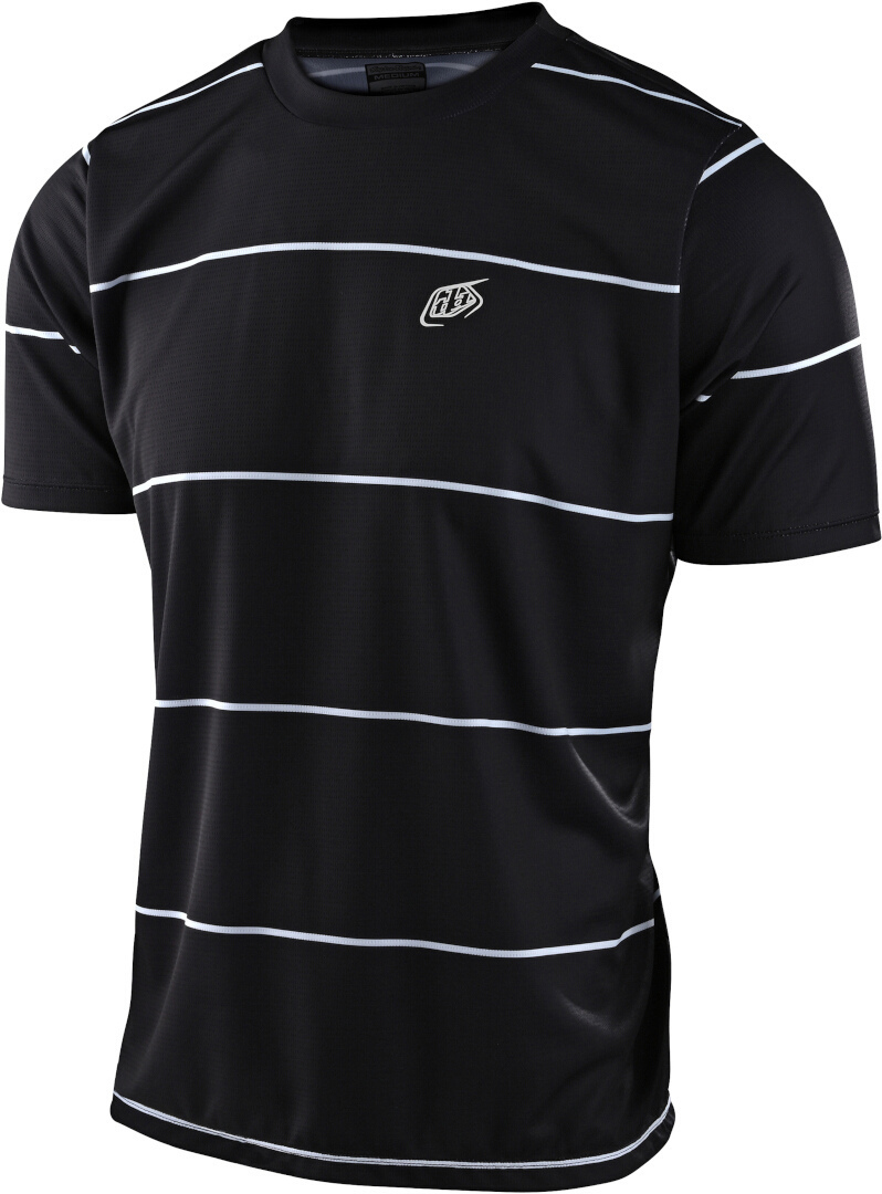 Troy Lee Designs Flowline Stacked Bicycle T-Shirt, black, Size S, black, Size S