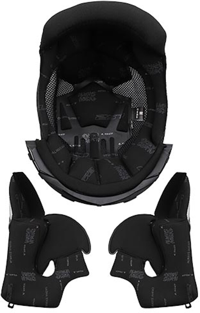 LS2 FF800 Storm Inner Lining & Cheek Pads, black-grey, Size XS, black-grey, Size XS