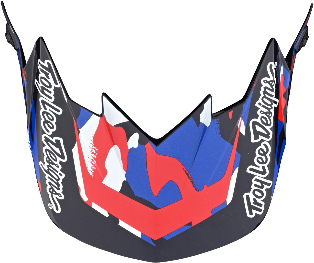 Image of Troy Lee Designs One & Done GP Overload Camo Picco del casco, multicolore