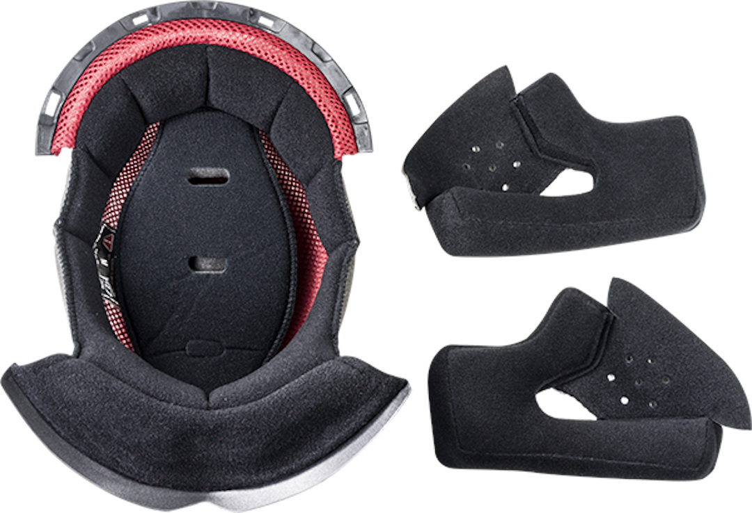 LS2 FF353 Rapid Inner Lining & Cheek Pads, black-red, Size M, black-red, Size M