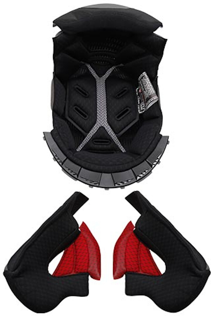 LS2 FF900 Valiant II Inner Lining & Cheek Pads, black, Size XS, black, Size XS