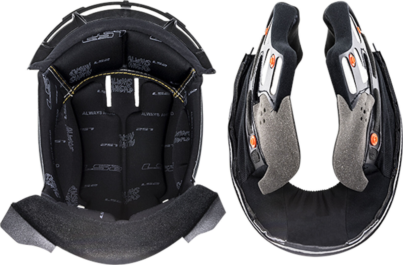 LS2 FF399 Valiant Inner Lining & Cheek Pads, black, Size XL, black, Size XL