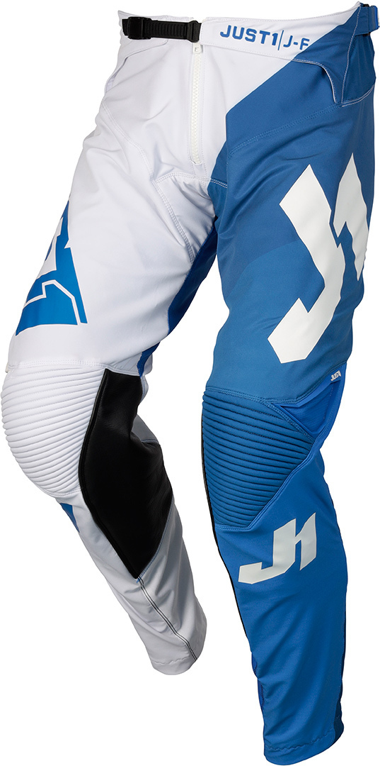 Just1 J-Flex Shape Motocross Pants, white-blue, Size 46, white-blue, Size 46