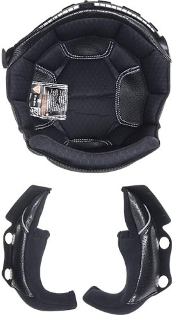 LS2 OF601 BOB Carbon Inner Lining & Cheek Pads, black, Size L-image-82007726