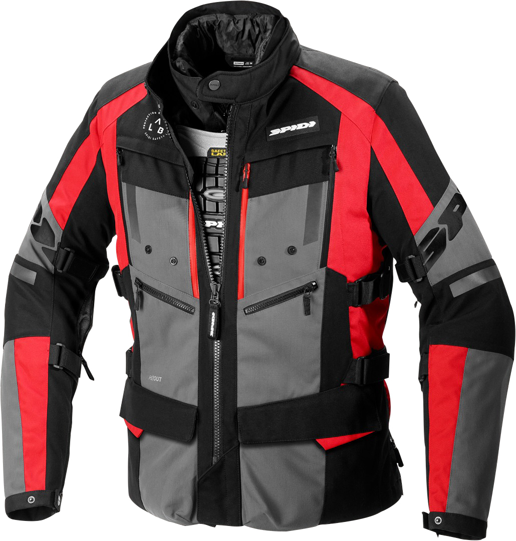 Spidi 4 Season Evo H2Out Мотоцикл Текстиль куртка Черный/Красный XXL 