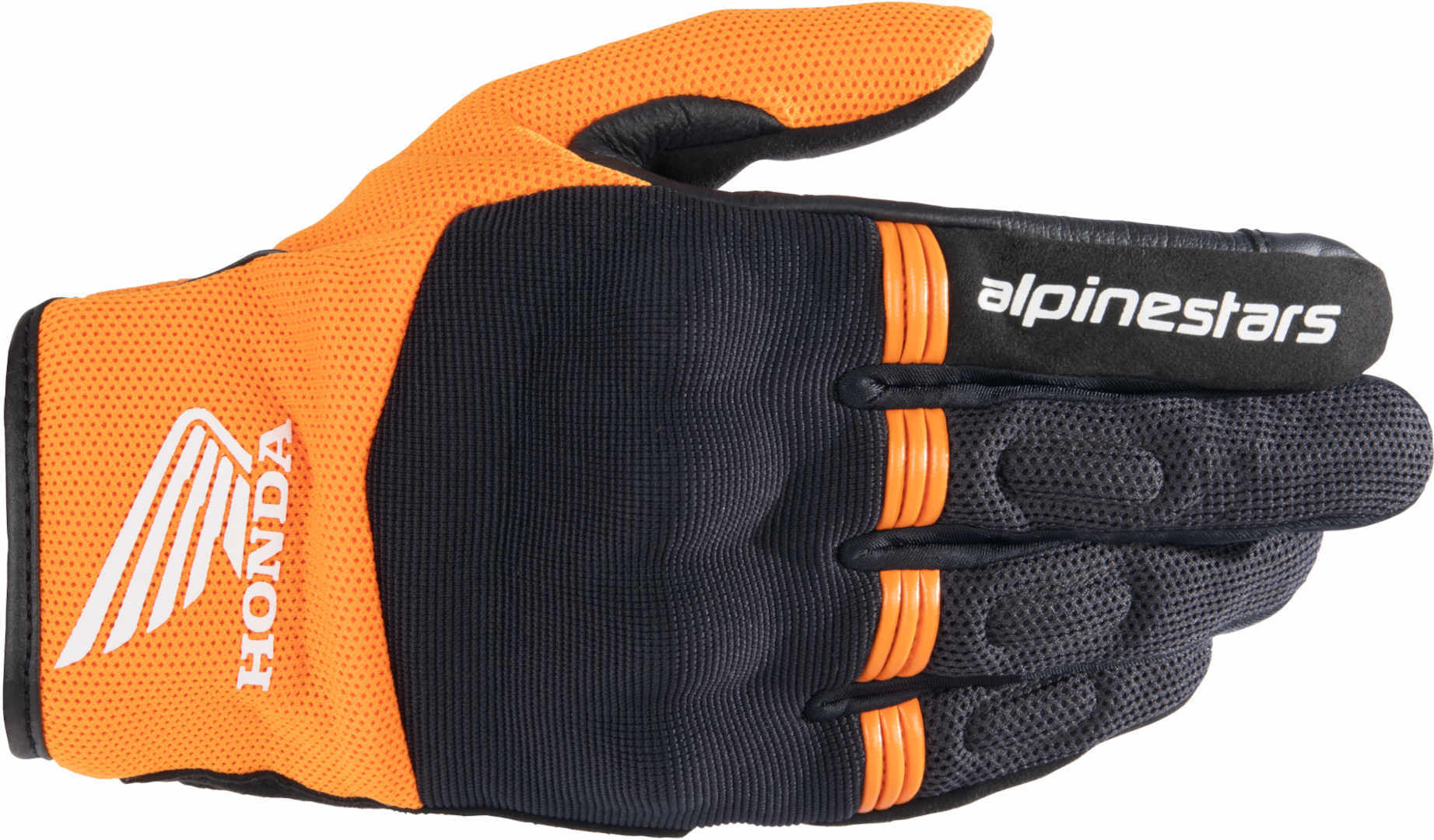 Alpinestars Honda Copper Мотоцикл перчатки Черный/Оранжевый M 