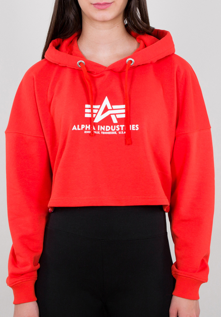 Alpha Industries Basic COS Damen Hoodie, rot, Größe XS, rot, Größe XS