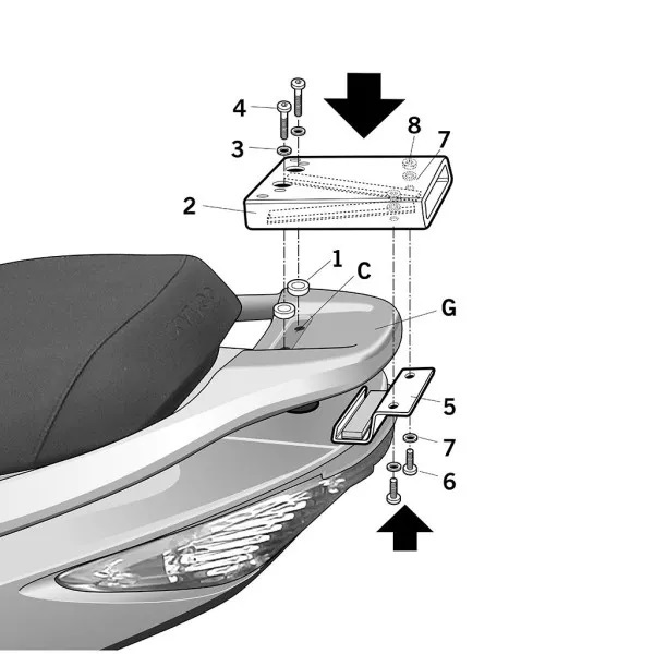 Top Master Topcase Fitting