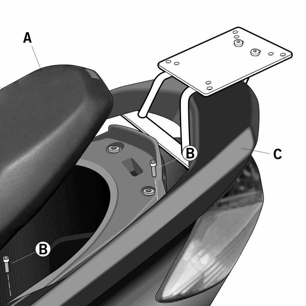 Shad Top Master Yamaha Topkoffer fitting