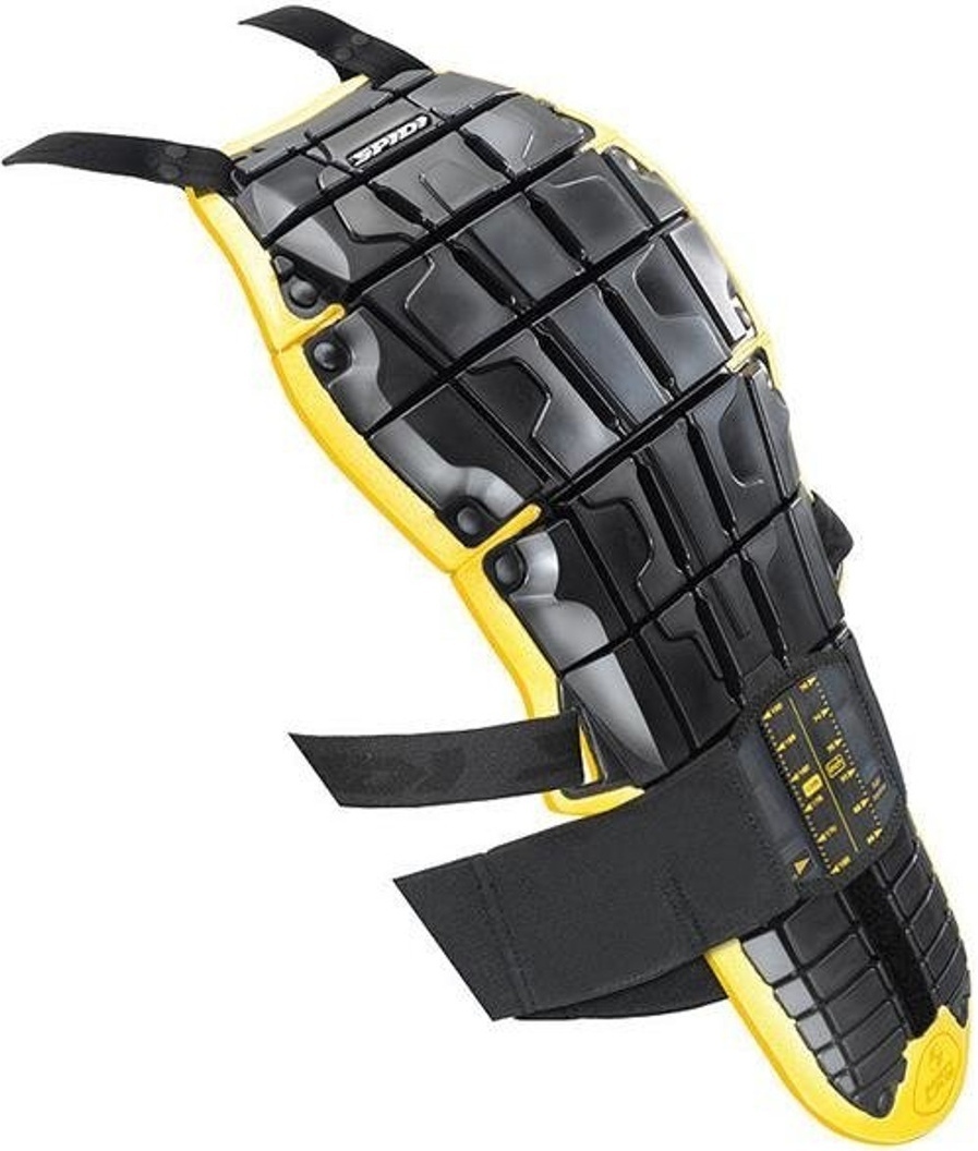 Spidi Warrior Evo Back Protector, black-yellow, black-yellow, Size One Size