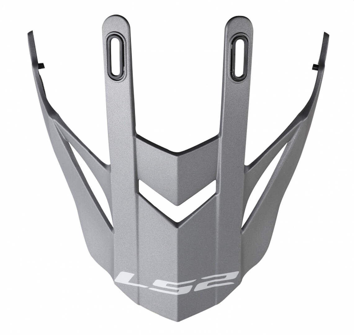 LS2 MX436 Pioneer Helmet Peak, grey, grey, Size One Size