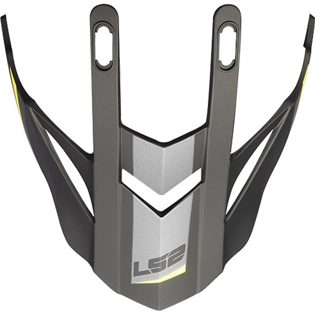 LS2 MX436 Pioneer Helmet Peak, grey, grey, Size One Size