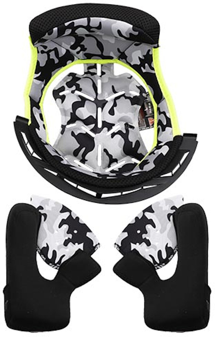LS2 MX437 Fast Evo Inner Lining & Cheek Pads, black, Size S, black, Size S
