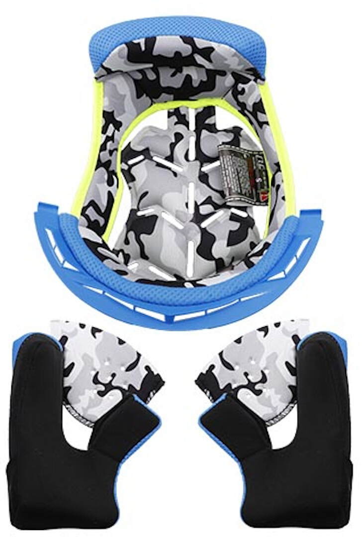 LS2 MX437 Fast Evo Inner Lining & Cheek Pads, blue, Size S, blue, Size S