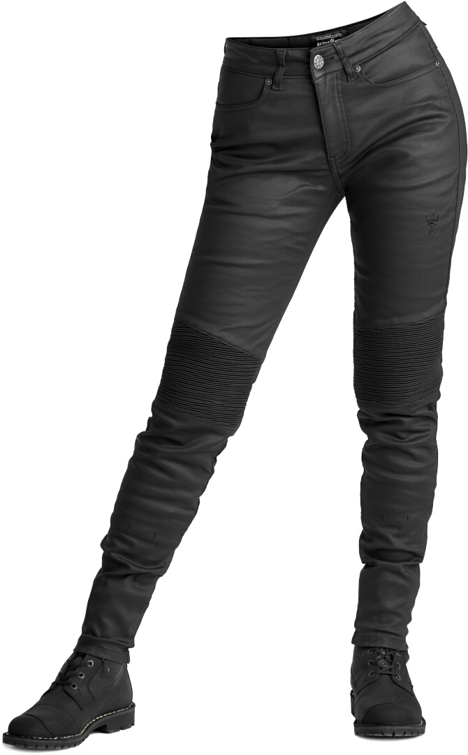 Image of Pando Moto Kusari Kev 02 Jeans moto da donna, nero, dimensione 27 per donne