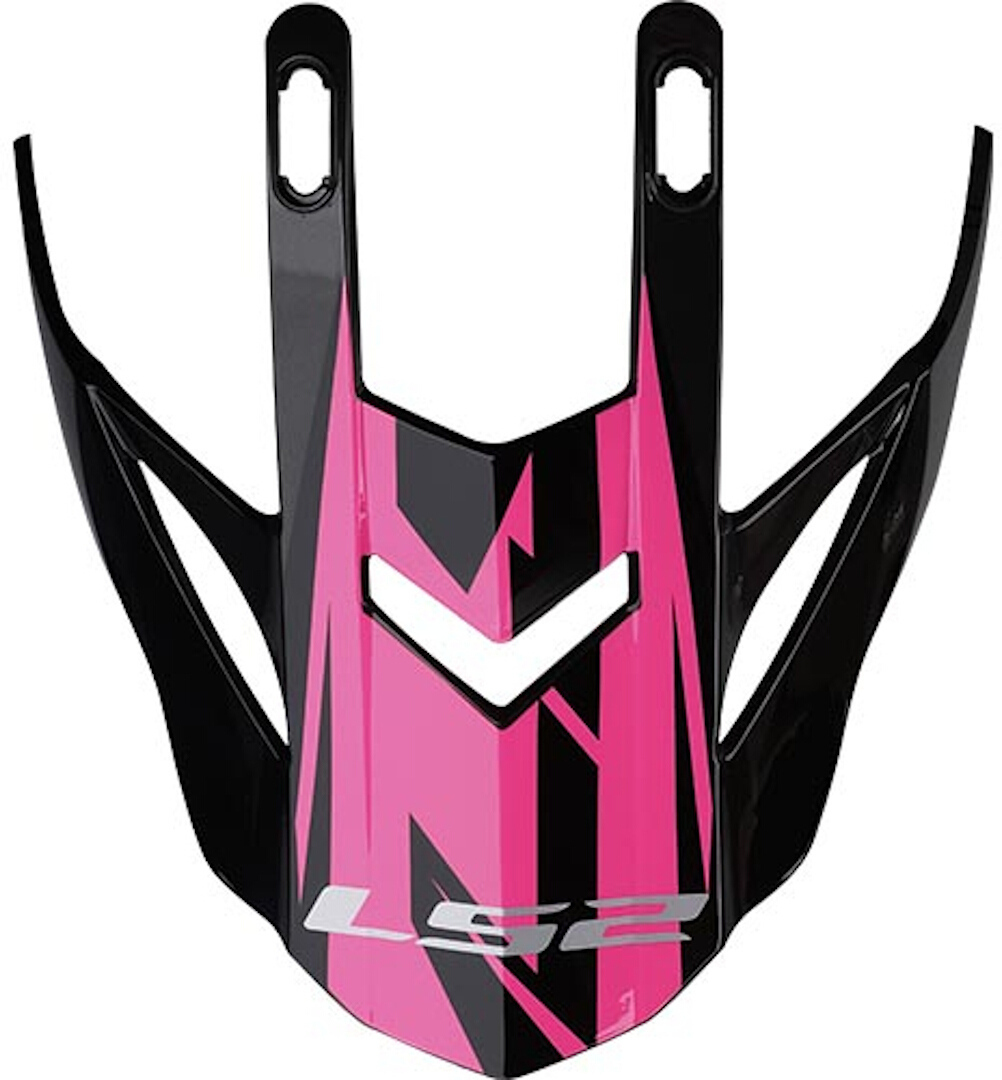 LS2 MX437 Fast Evo Helmet Peak, black-pink, black-pink, Size One Size