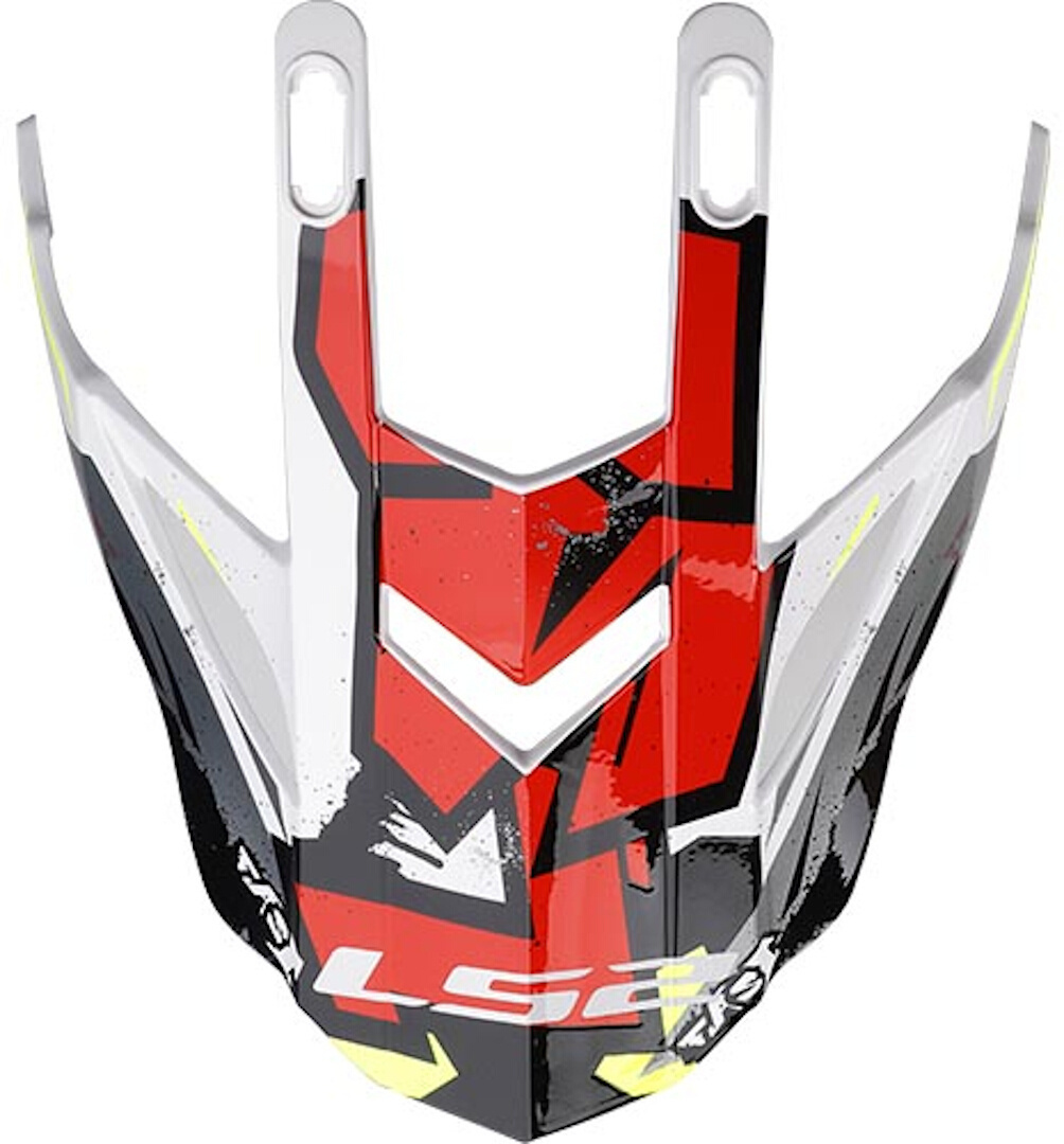LS2 MX437 Fast Evo Helm Peak, zwart-wit-rood