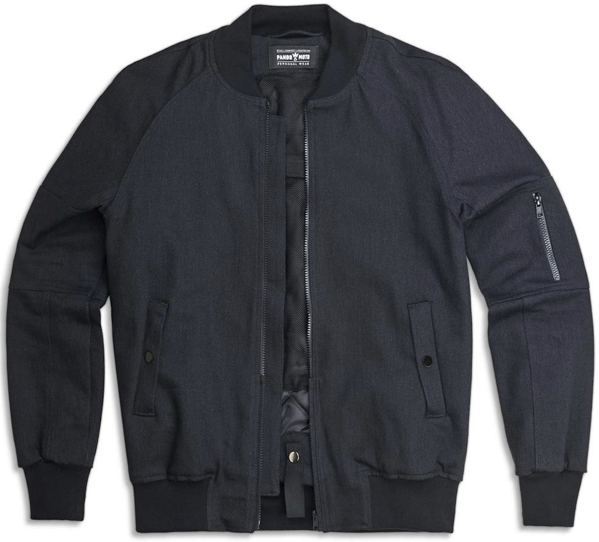 Pando Moto Bomber Cor 02 Motorfiets textiel jas, zwart, afmeting S
