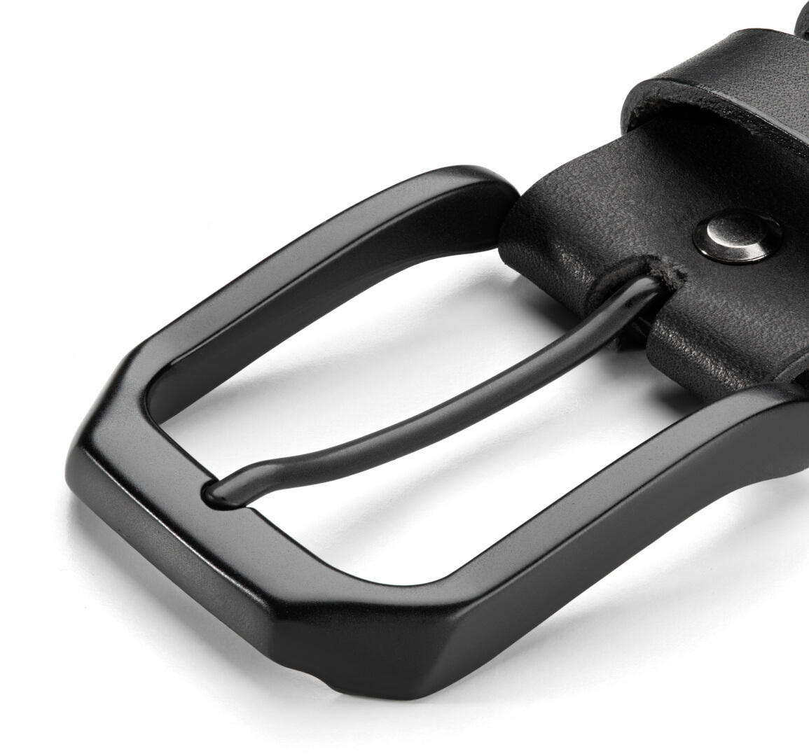 Side view of Pando Moto Himo Black 2 Belt, Size 110 cm 110 for Women