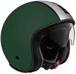 MOMO Blade Green Mat Silver Реактивный шлем