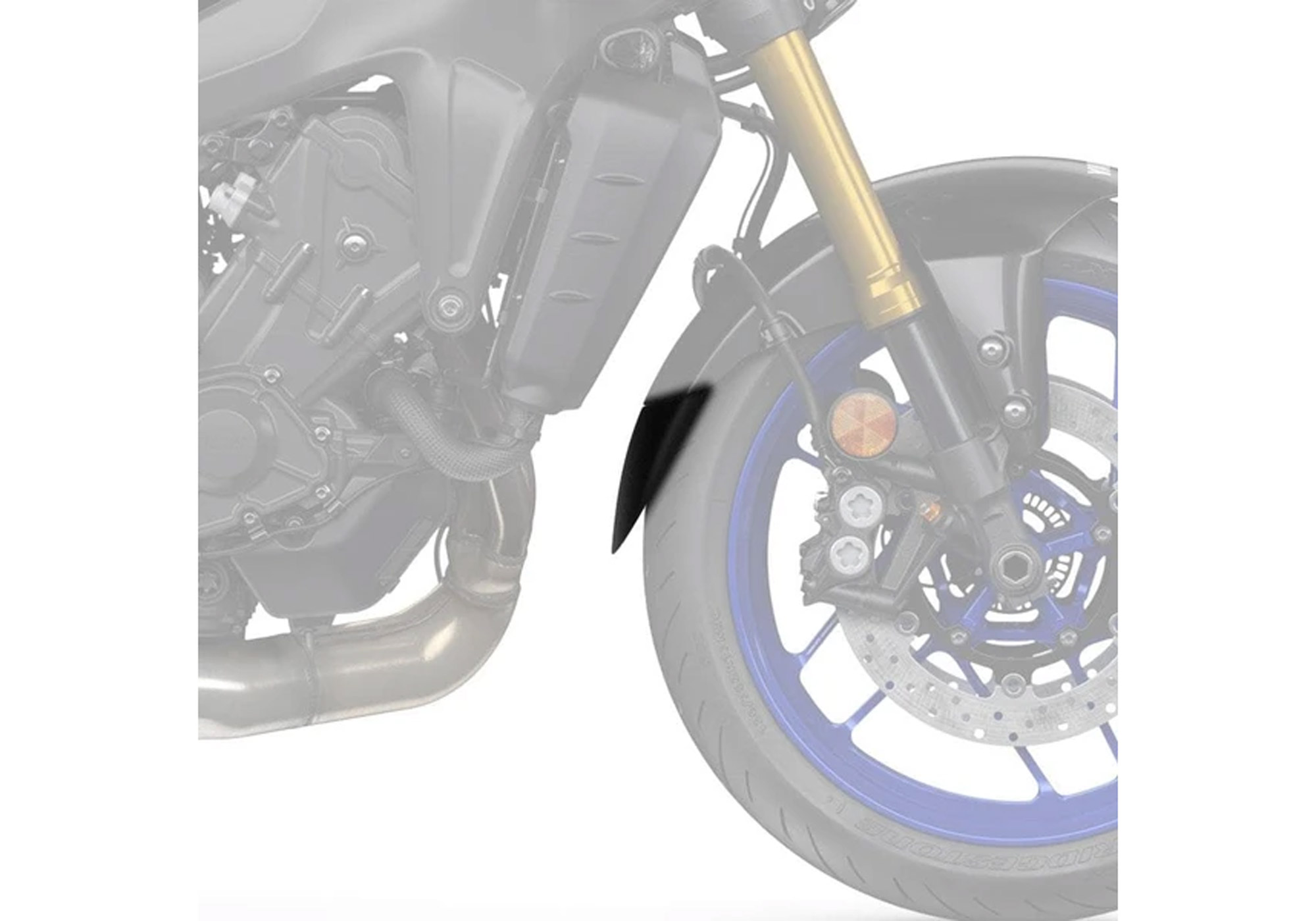 BODYSTYLE front fender extension ABS plastics matt black, black