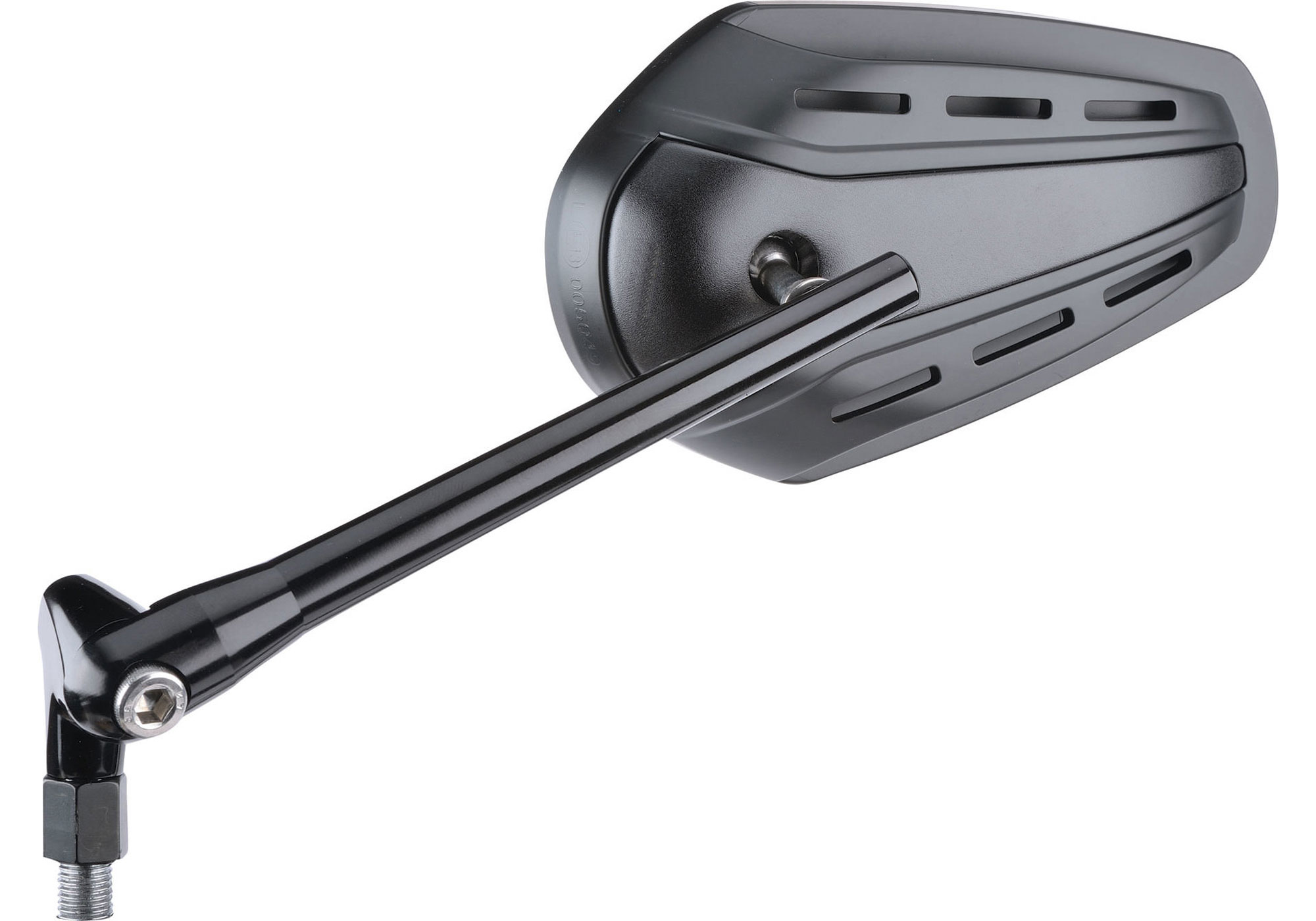 PROTECH Spiegel GAZZINI XC-70 Aluminium CNC-gefräst/Kunststoff/Spiegelglas schwarz, schwarz