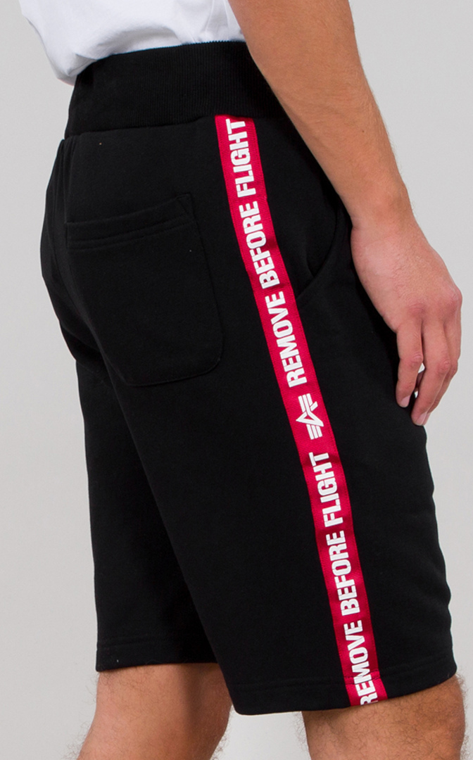Image of Alpha Industries RBF Tape Jogger calzoncini, nero, dimensione XL