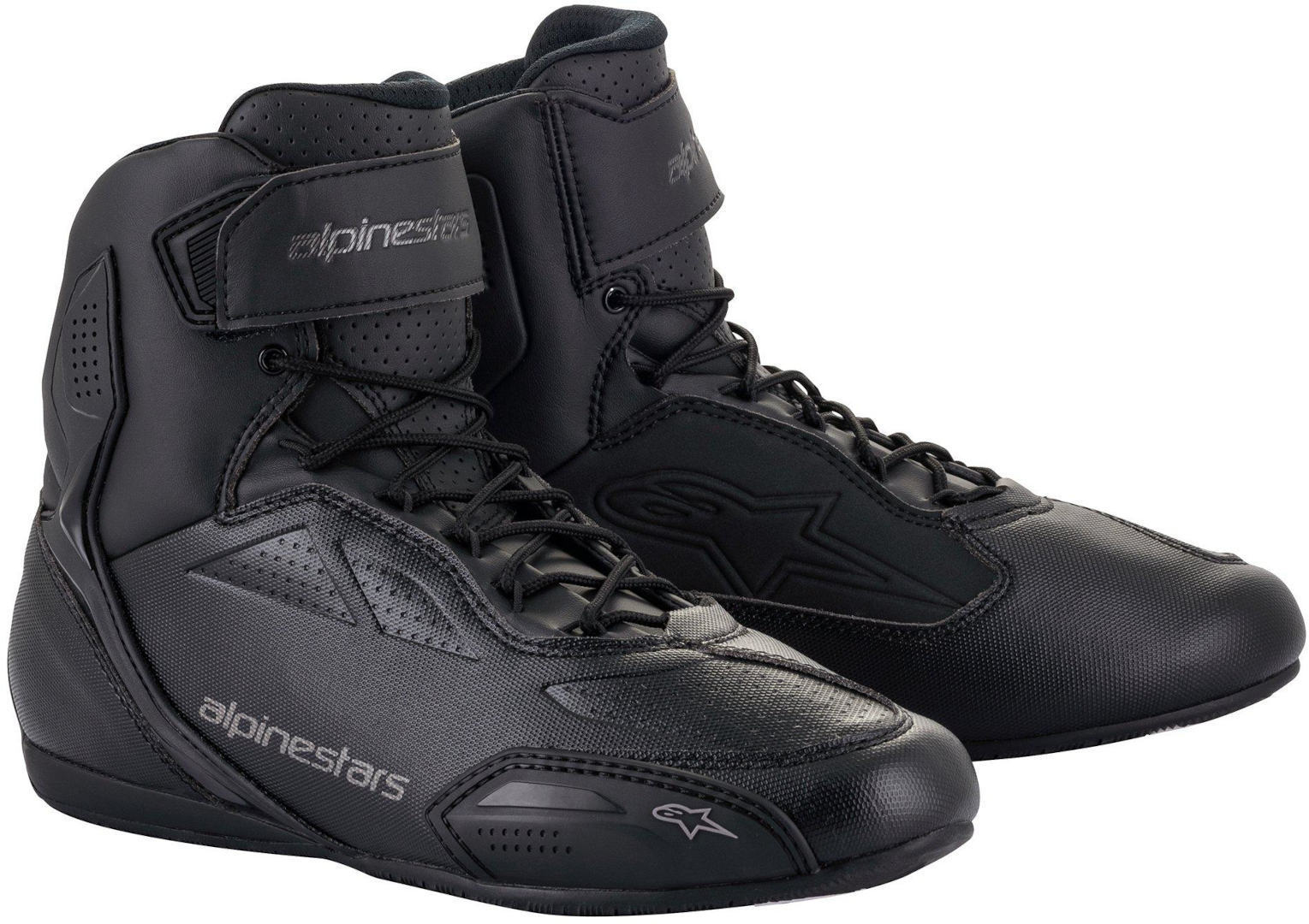 Alpinestars Faster 3 Motorradschuhe, schwarz-grau, Größe 47 48, schwarz-grau, Größe 47 48