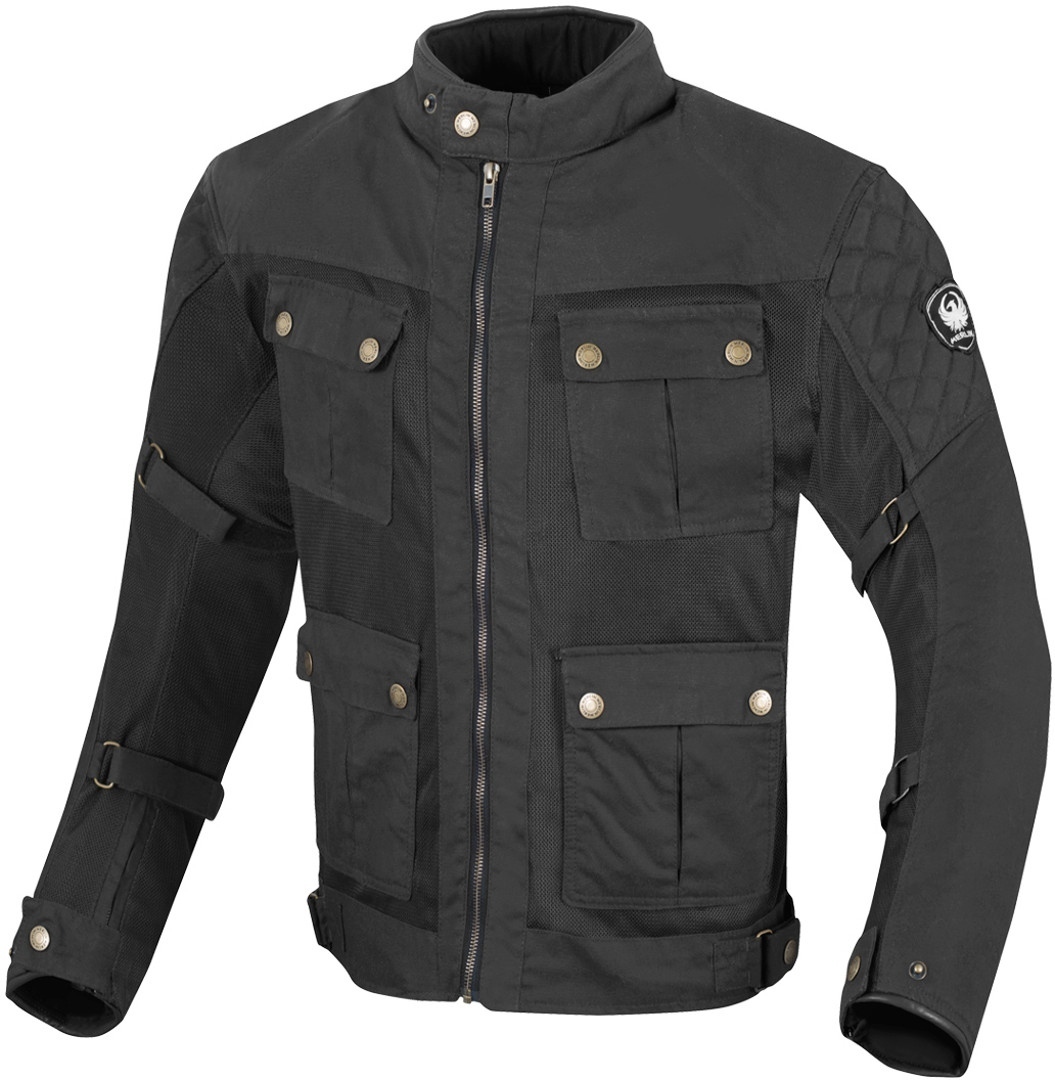 Merlin Chigwell Utility Motorcykel voksbehandlet jakke, sort, størrelse M