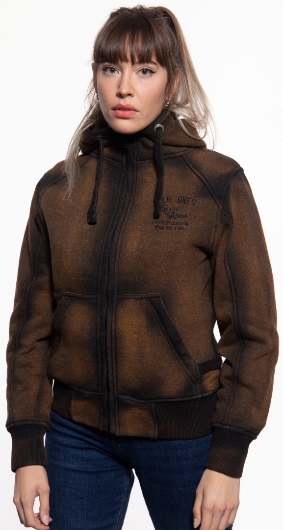 Queen Kerosin Wild One Adventure Ladies Jacket, brown, Size 4XL for Women
