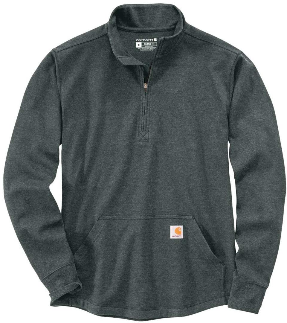 Carhartt Half Zip Thermal Longsleeve Shirt, grey, Size S, grey, Size S
