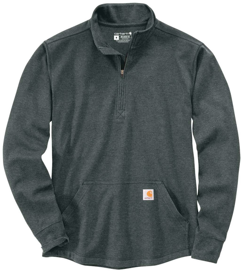 Carhartt Half Zip Thermal Longsleeve Shirt, grey, Size M, grey, Size M