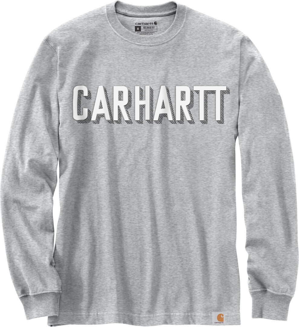Carhartt Workwear Logo Longsleeve skjorta, grå, storlek M