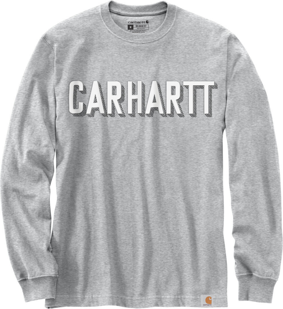 Image of Carhartt Workwear Logo Camicia a maniche lunghe, grigio, dimensione L