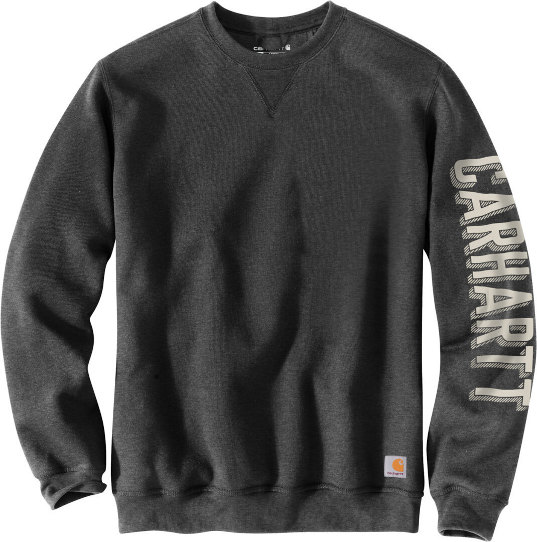 Image of Carhartt Crewneck Graphic Felpa, nero-grigio, dimensione S