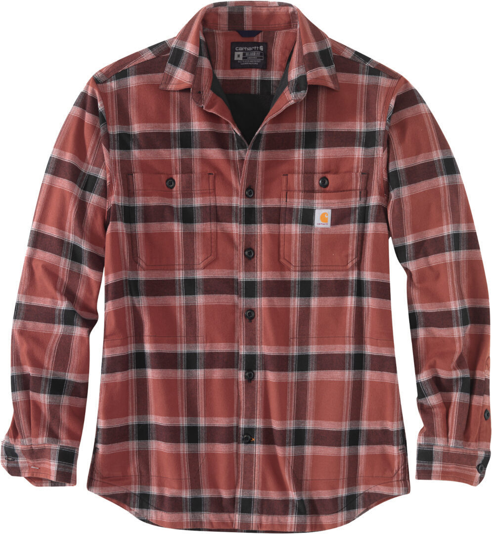 Carhartt Hamilton Fleece Lined Shirt, red, Size S, S Red unisex