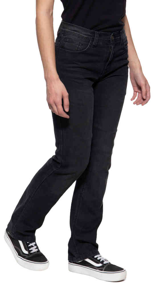 Queen Kerosin Motogear Black Ladies Motorcycle Jeans