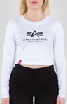Alpha Industries Basic Cropped Damen Langarmshirt