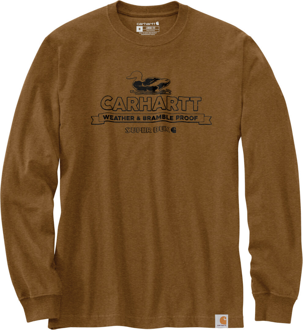 Carhartt Super Dux Graphic Longsleeve Shirt, brown, Size 2XL, brown, Size 2XL