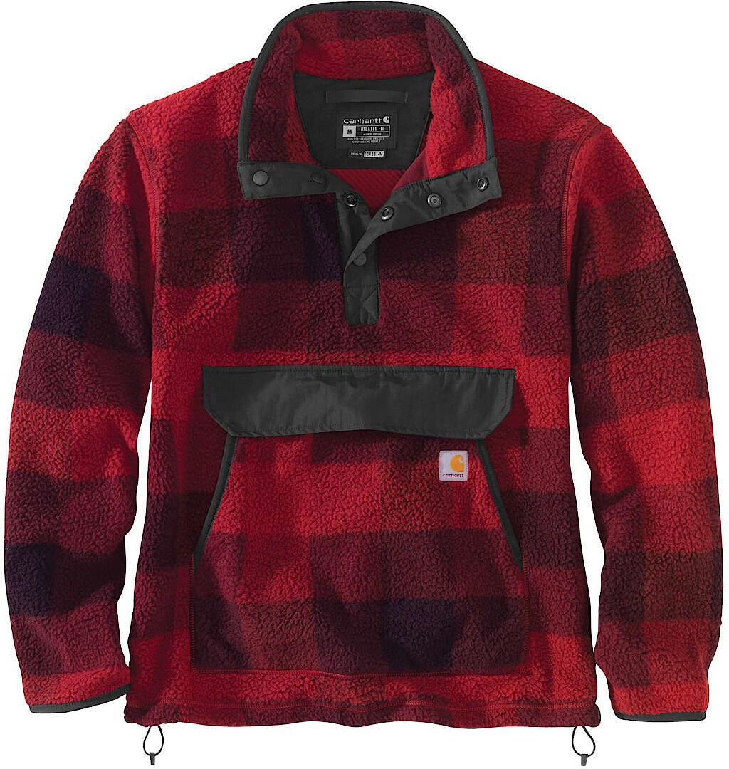 Carhartt Relaxed Fit Fleece Pullover, red, Size L, red, Size L