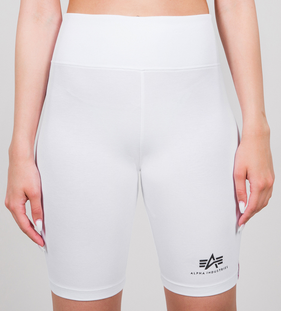 Alpha Industries Basic Bike SL Damen Shorts, weiss, Größe XS, weiss, Größe XS