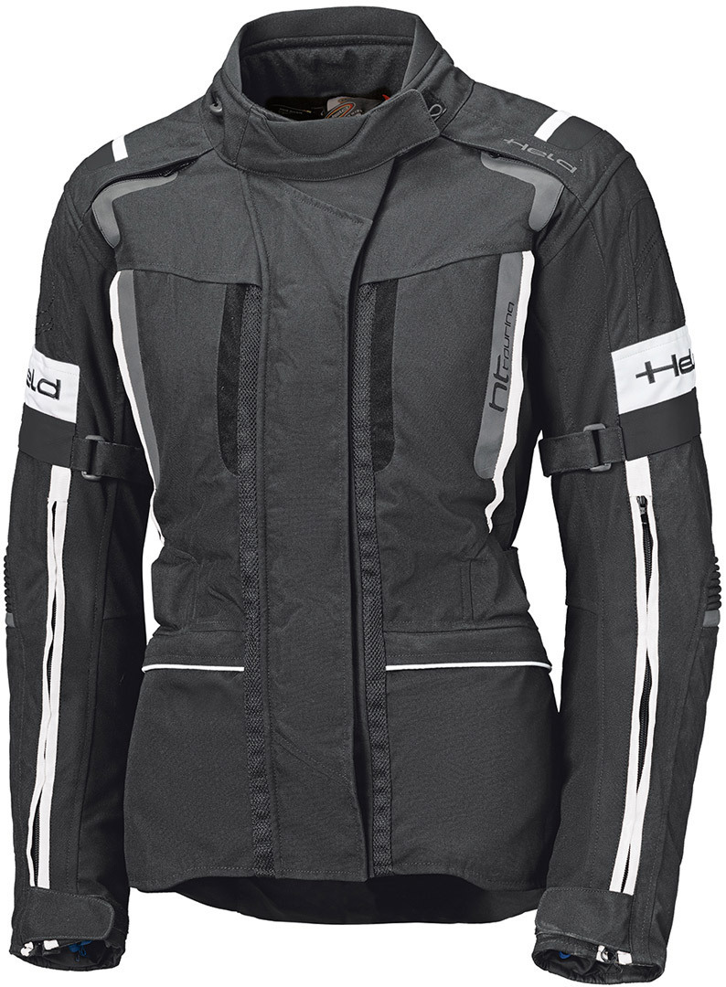 Held 4-Touring II Ladies Motorcycle Textile Jacket, black-white, Size XS for Women, black-white, Size XS for Women