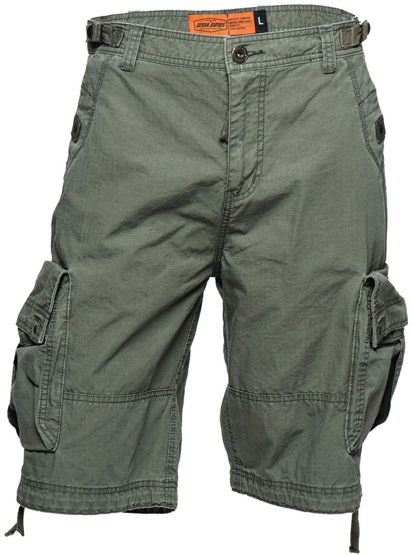 Image of West Coast Choppers Caine Ripstop Pantaloncini cargo, verde, dimensione L 52