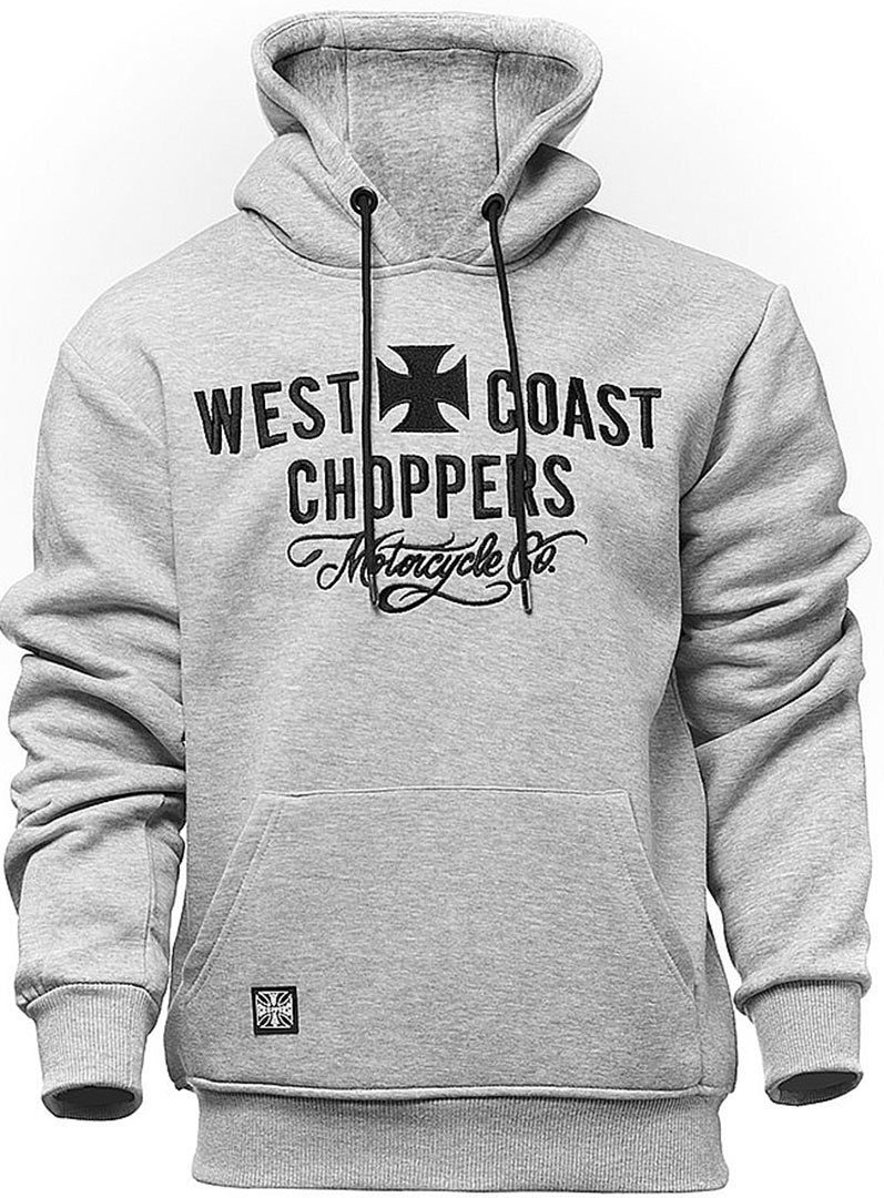 Image of West Coast Choppers Motorcycle Co. Felpa, grigio, dimensione 2XL