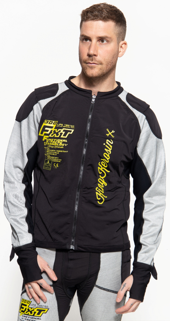 King Kerosin Motorgear Underbody Protector Jacket, black, Size 3XL
