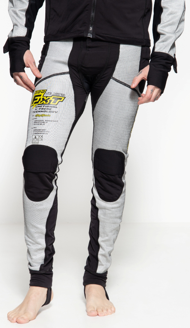 King Kerosin Motorgear Underpant Pantalon protecteur, noir-gris, taille M