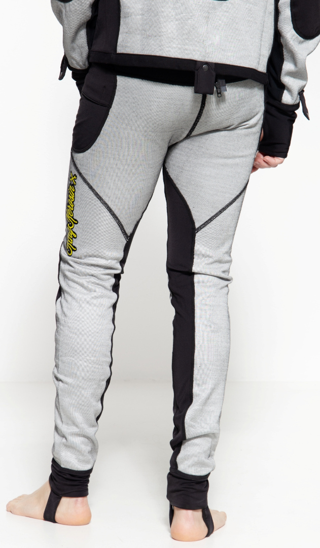 Side view of King Kerosin Motorgear Underpant Protector Pants, black-grey, Size M